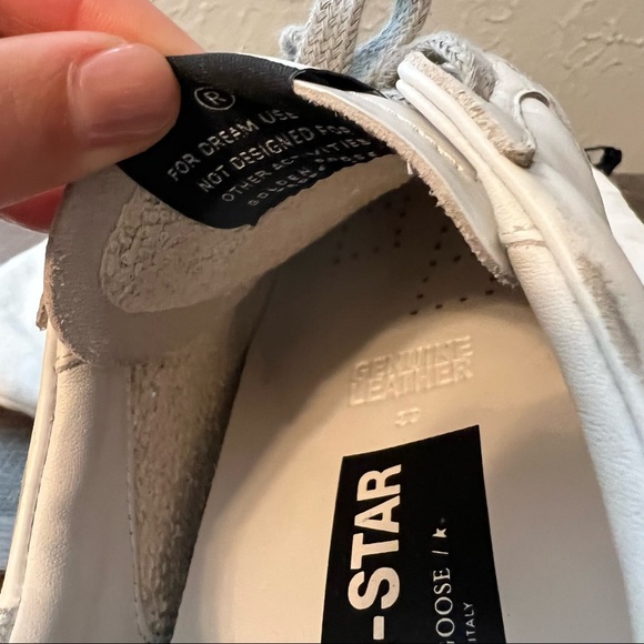 Golden Goose super-star sneakers in white & silver - Picture 5 of 7